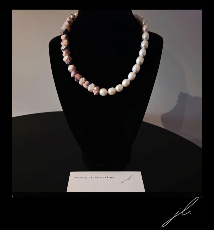 PINK OPAL PEARL NECKLACE