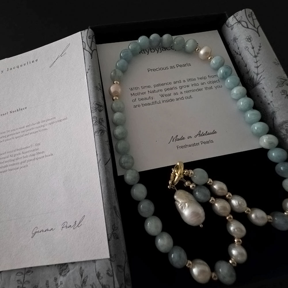 GEMMA PEARL NECKLACE - Image 4